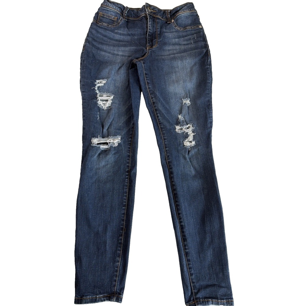 BB9~ Women's Maurice's High Rise Medium Reg Skinny Jean 28" Inseam Dark Wash